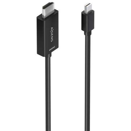 CABLE CONVERSOR AISENS MINI DP M A HDMI M 4K60HZ NEGRO 20M