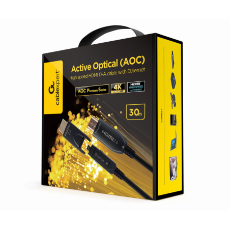 CABLE AOC HDMI D A DE ALTA VELOCIDAD CON ETHERNET AOC PREMIUM SERIES 30 M