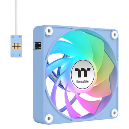 VENTILADOR INV MAGNETICO CAJA THERMALTAKE CT120 EX ARGB 3XVENT AZUL HYDRANGEA