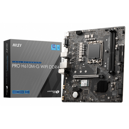 PLACA BASE MSI PRO H610M G WIFI 1700 MATX 2XDDR4