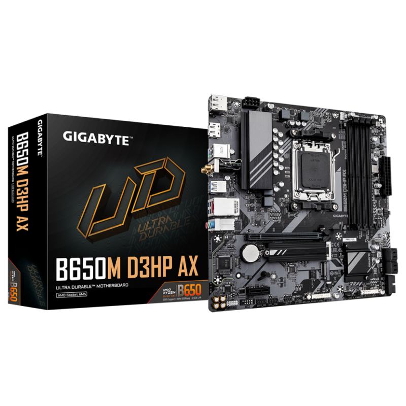PLACA BASE GIGABYTE B650M D3HP AX AM5 MATX 4XDDR5