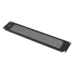 PANEL CIEGO LANBERG 2U 19 PERFORADO NEGRO