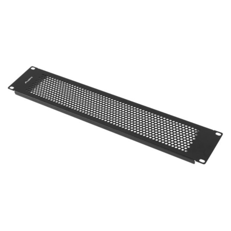 PANEL CIEGO LANBERG 2U 19 PERFORADO NEGRO