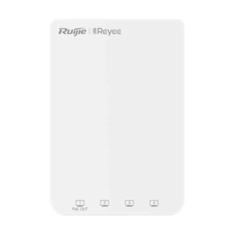 PUNTO DE ACCESO RUIJIE REYEE RG RAP1200P WIFI5 PARED GIGALAN 4p POE OUT
