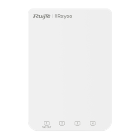 PUNTO DE ACCESO RUIJIE REYEE RG RAP1200P WIFI5 PARED GIGALAN 4p POE OUT