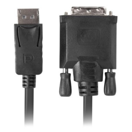 CABLE DISPLAYPORT LANBERG MACHO DVI D MACHO 241 18M NEGRO