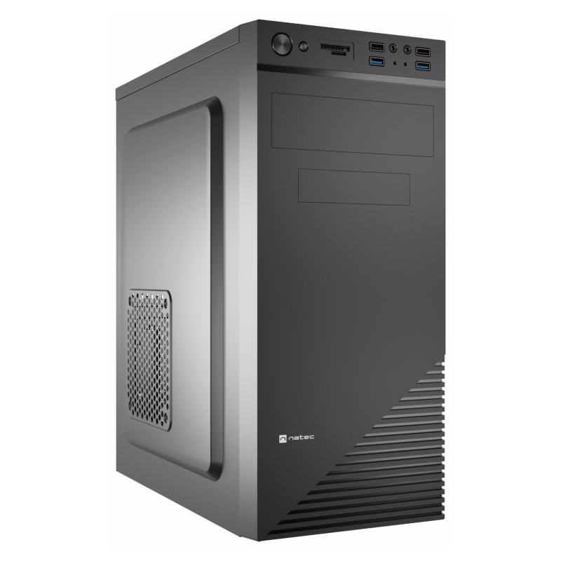 CAJA NATEC CABASSU G2 MIDI TORRE ATX LECTOR TARJETAS 2USB30 2USB20 SIN FUENTE