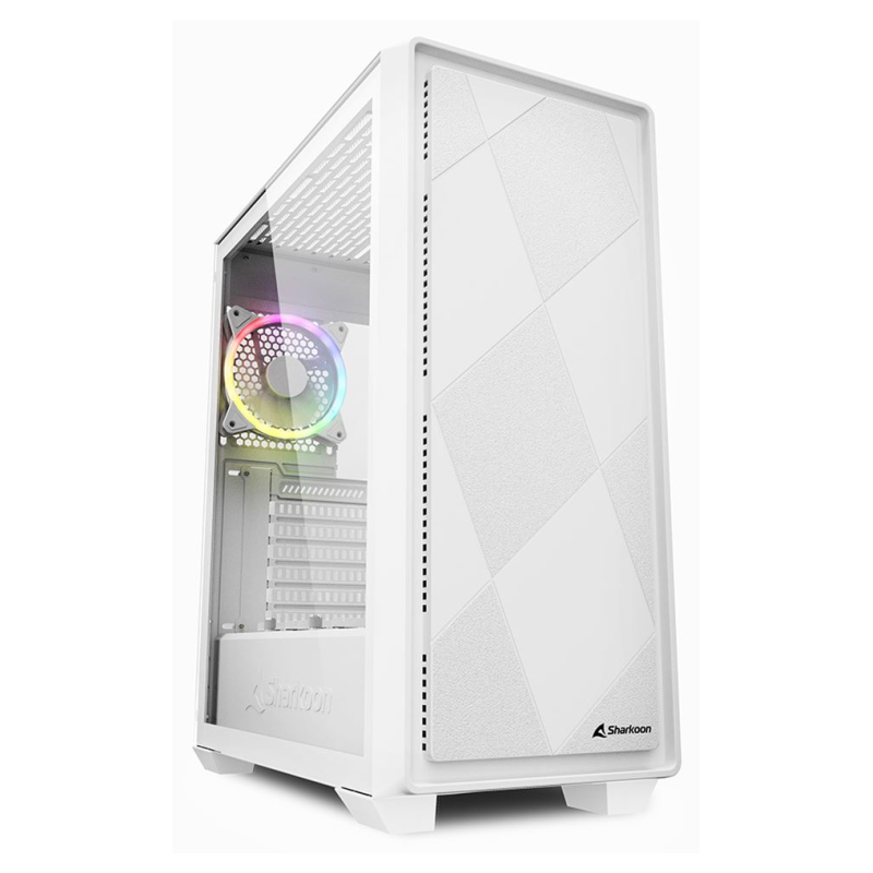 CAJA SHARKOON ATX MIDI VS8 RGB BLANCA