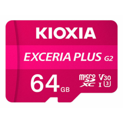 MICRO SD KIOXIA 64GB EXCERIA PLUS G2 UHS I C10 CON ADAPTADOR