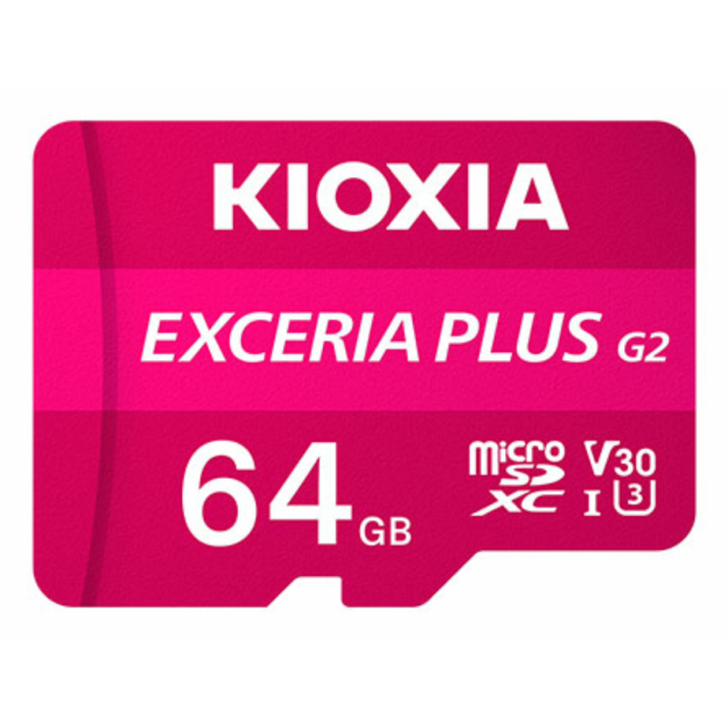 MICRO SD KIOXIA 64GB EXCERIA PLUS G2 UHS I C10 CON ADAPTADOR