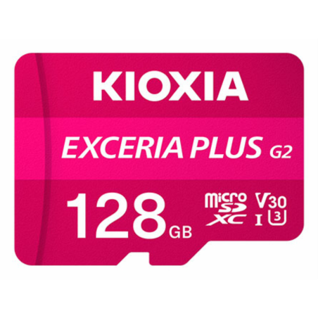 MICRO SD KIOXIA 128GB EXCERIA PLUS G2 UHS I C10 CON ADAPTADOR