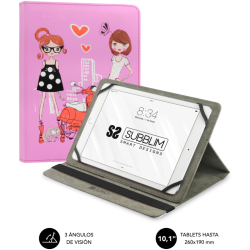 FUNDA TABLET SUBBLIM TRENDY CASE FASHION GIRLS 101