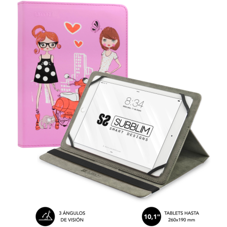 FUNDA TABLET SUBBLIM TRENDY CASE FASHION GIRLS 101