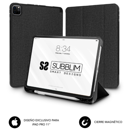 FUNDA TABLET SUBBLIM SHOCK CASE IPAD PRO 11 2021 20 18 BLACK