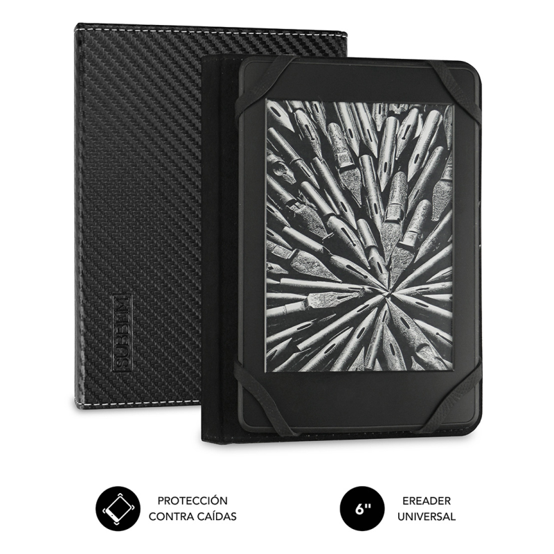FUNDA TABLET SUBBLIM CLEVER EBOOK CASE 6 BLACK