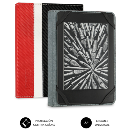 FUNDA TABLET SUBBLIM CLEVER EBOOK CASE 6 RED