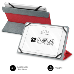 FUNDA TABLET SUBBLIM FREECAM CASE 101 RED