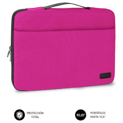 FUNDA PORTATIL SUBBLIM ELEGANT LAPTOP SLEEVE 156 PINK