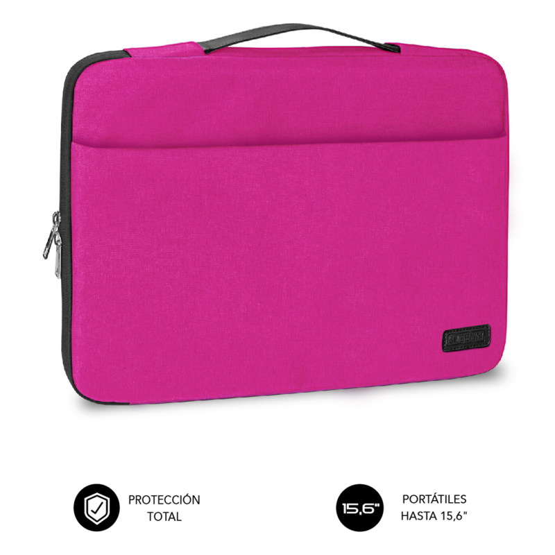 FUNDA PORTATIL SUBBLIM ELEGANT LAPTOP SLEEVE 156 PINK