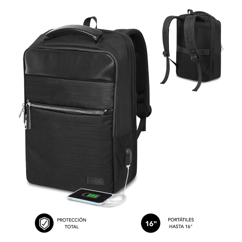 MOCHILA SUBBLIM BUSINESS V2 AP BACKPACK 16 BLACK
