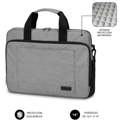 MALETIN SUBBLIM AIR PADDING LAPTOP BAG 133 14 GREY