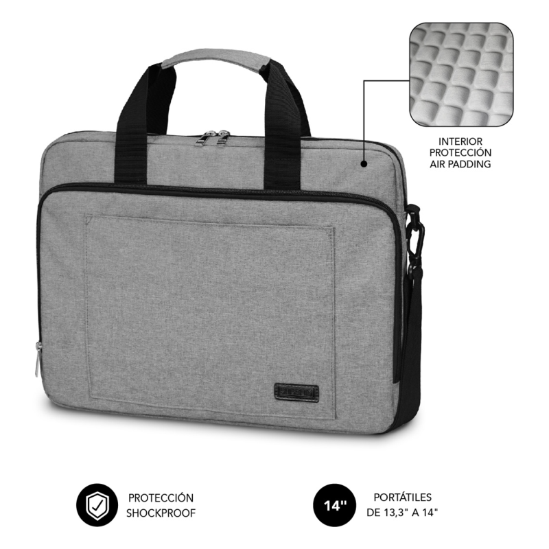 MALETIN SUBBLIM AIR PADDING LAPTOP BAG 133 14 GREY