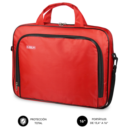 MALETIN SUBBLIM OXFORD LAPTOP BAG 154 16 RED