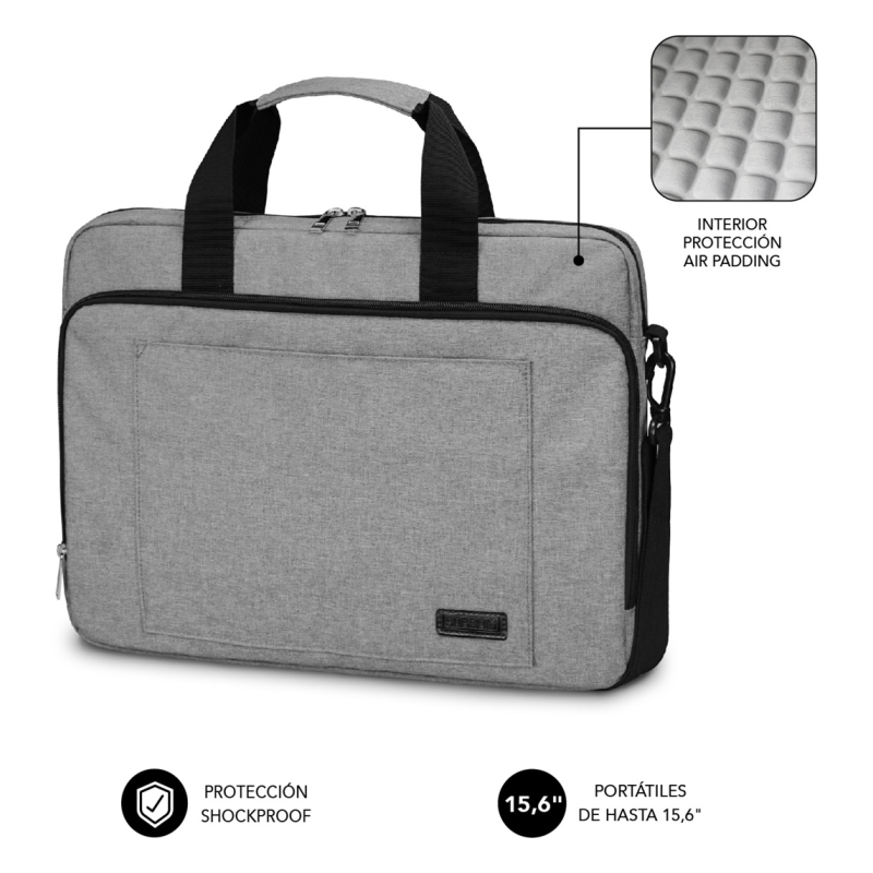 MALETIN SUBBLIM AIR PADDING LAPTOP BAG 156 GREY