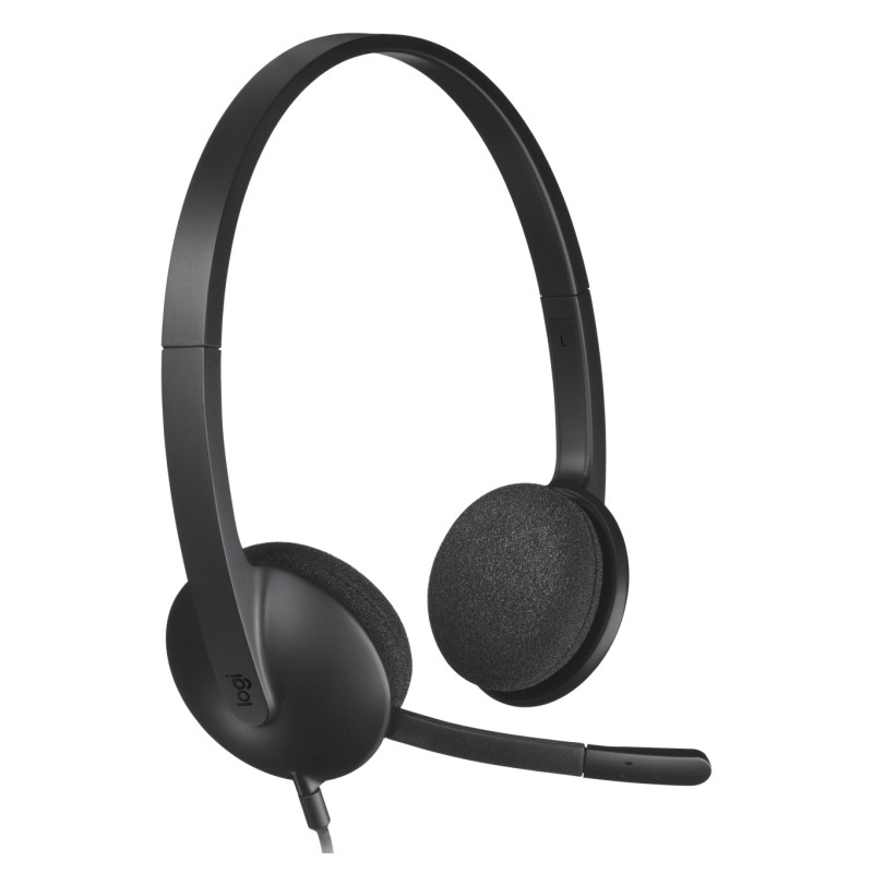 AURICULARES LOGITECH H340 NEGRO MICROFONO ALAMBRICO USB