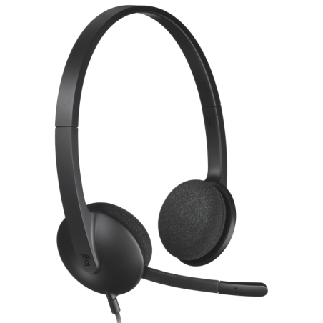 AURICULARES LOGITECH H340 NEGRO MICROFONO ALAMBRICO USB