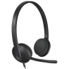 AURICULARES LOGITECH H340 NEGRO MICROFONO ALAMBRICO USB