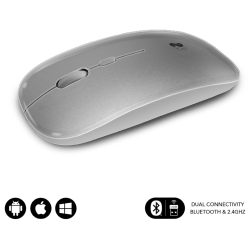 RATON SUBBLIM DUAL FLAT SILVER BLUETOOHT BATERIA RECARGABLE