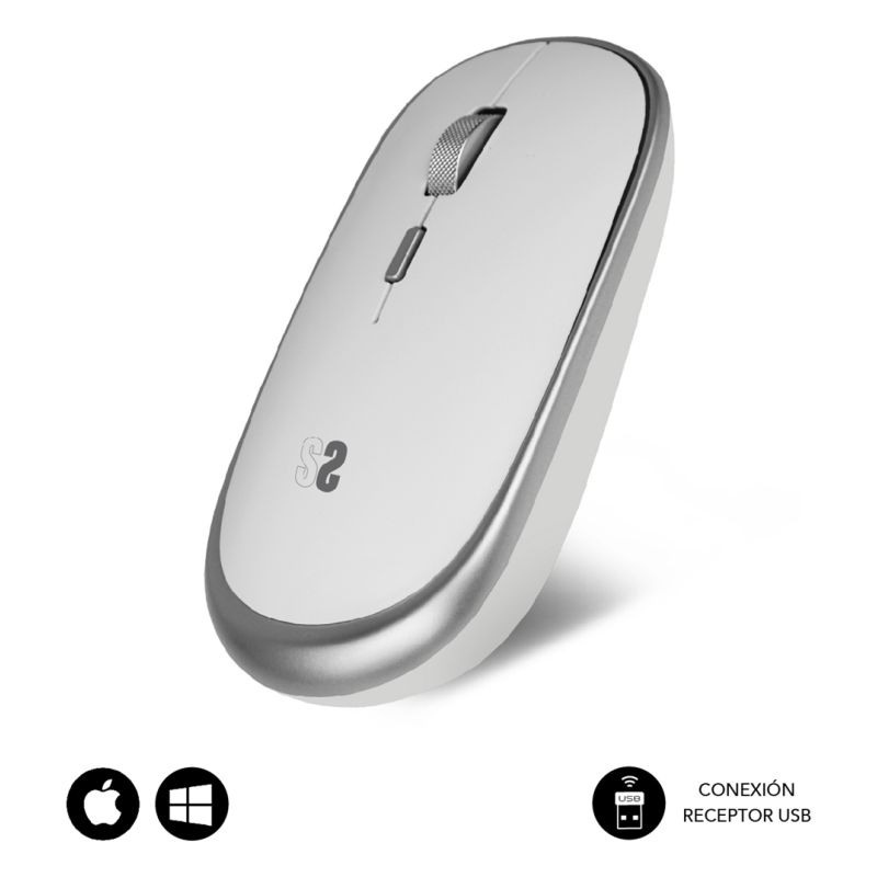 RATON SUBBLIM WIRELESS MINI MOUSE SILVER
