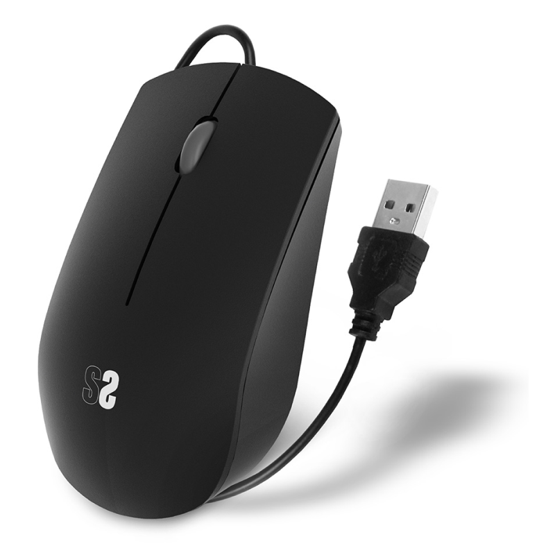 RATON SUBBLIM BUSINESS SILENCIOSO NEGRO CABLE USB 1200 DPI