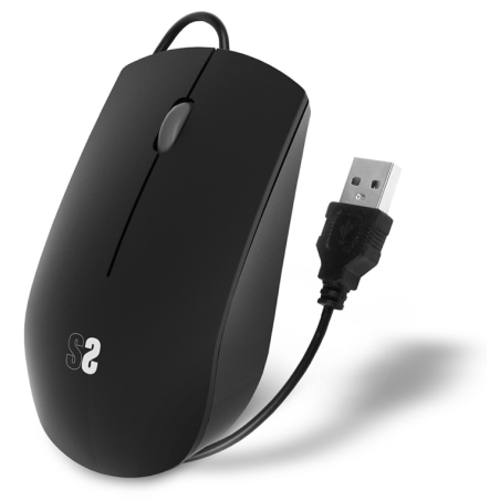 RATON SUBBLIM BUSINESS SILENCIOSO NEGRO CABLE USB 1200 DPI