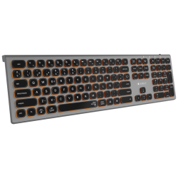 TECLADO SUBBLIM KEYBOARD BLUETOOTH MASTER ILUMINADO EXT GREY BLACK