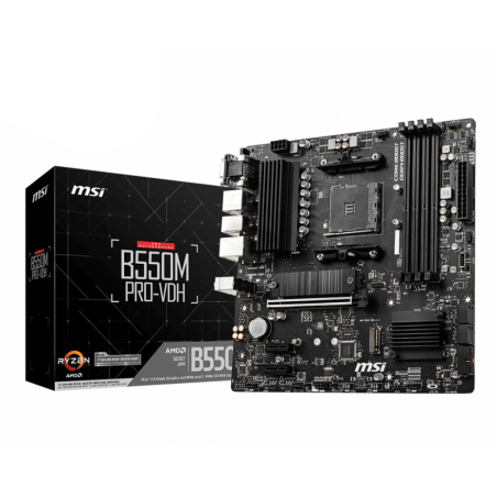 PLACA BASE MSI B550M PRO VDH AM4 MATX 4XDDR4
