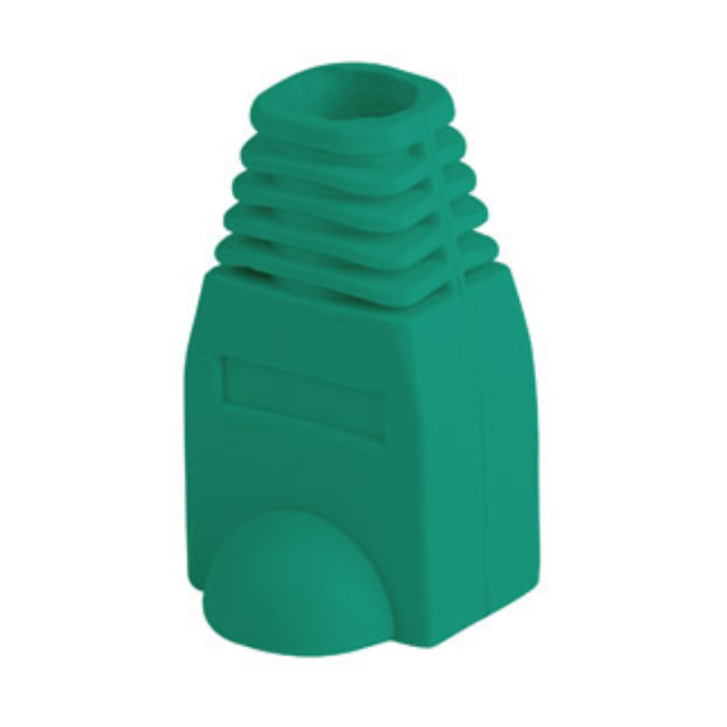 FUNDA PROTECTOR LANBERG CONECTOR RJ45 PACK 100 UDS VERDE