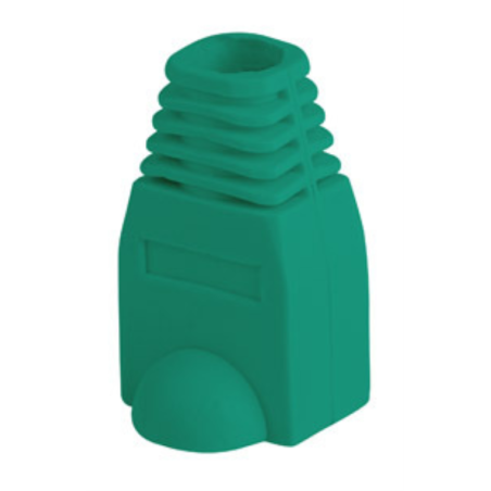 FUNDA PROTECTOR LANBERG CONECTOR RJ45 PACK 100 UDS VERDE