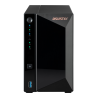 NAS ASUSTOR TOWER 2 BAY QUAD CORE 14GHZ 2GB DDR4 25GBE X1 USB32
