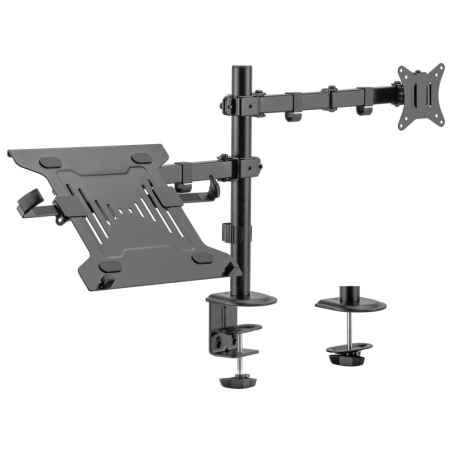 SOPORTE MONITOR AISENS MESA GIRATORIO E INCLINABLE PORTATIL MONITOR 9KG 17 32