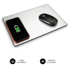 CARGADOR SUBBLIM MOUSEPAD WIRELESS CHARGER ALUMINUM SILVER 10W