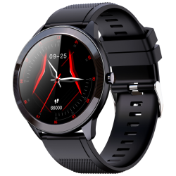 SMARTWATCH LEOTEC 128 MULTISPORT WAVE NEGRO PANTALLA REDONDA