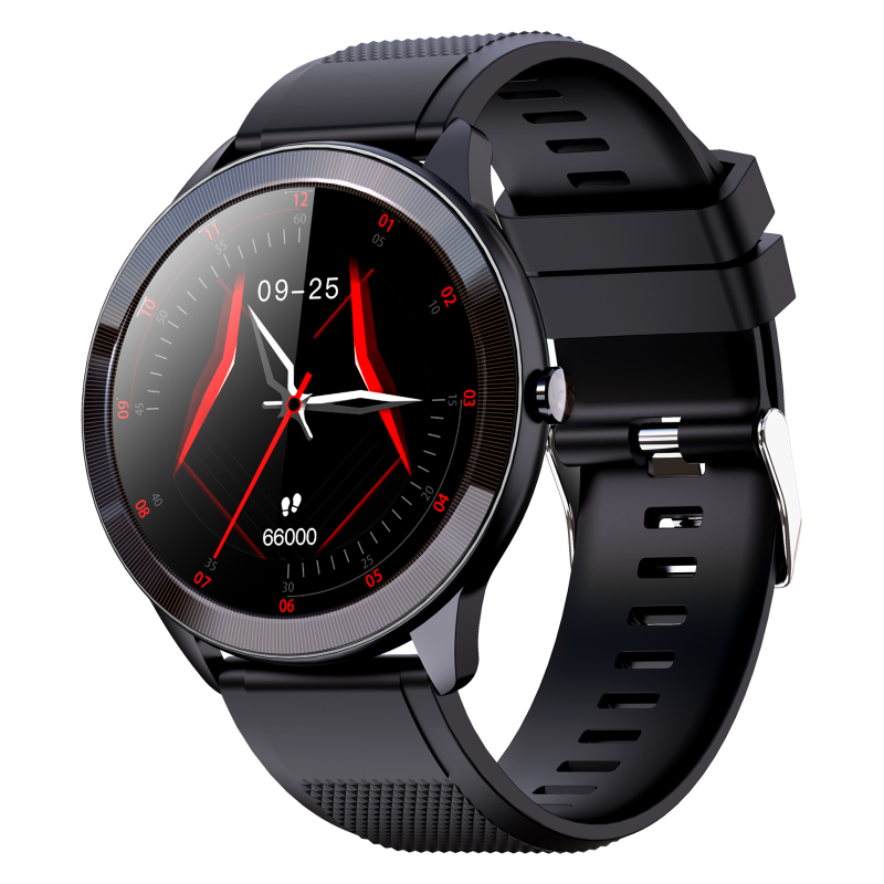 SMARTWATCH LEOTEC 128 MULTISPORT WAVE NEGRO PANTALLA REDONDA