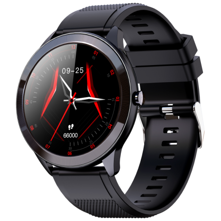 SMARTWATCH LEOTEC 128 MULTISPORT WAVE NEGRO PANTALLA REDONDA
