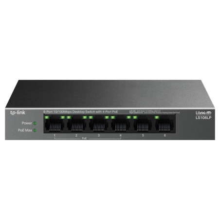 DESKTOP SWITCH 6 PORT 10 100MBPSWITH 4 PORT POE