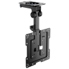 SOPORTE DE TECHO AISENS GIRATORIO PLEGABLE PARA MONITORTV 20KG DE 19 43 NEGRO