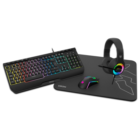 PACK KROM 4 EN 1 RGB KENYA GAMING COMBO