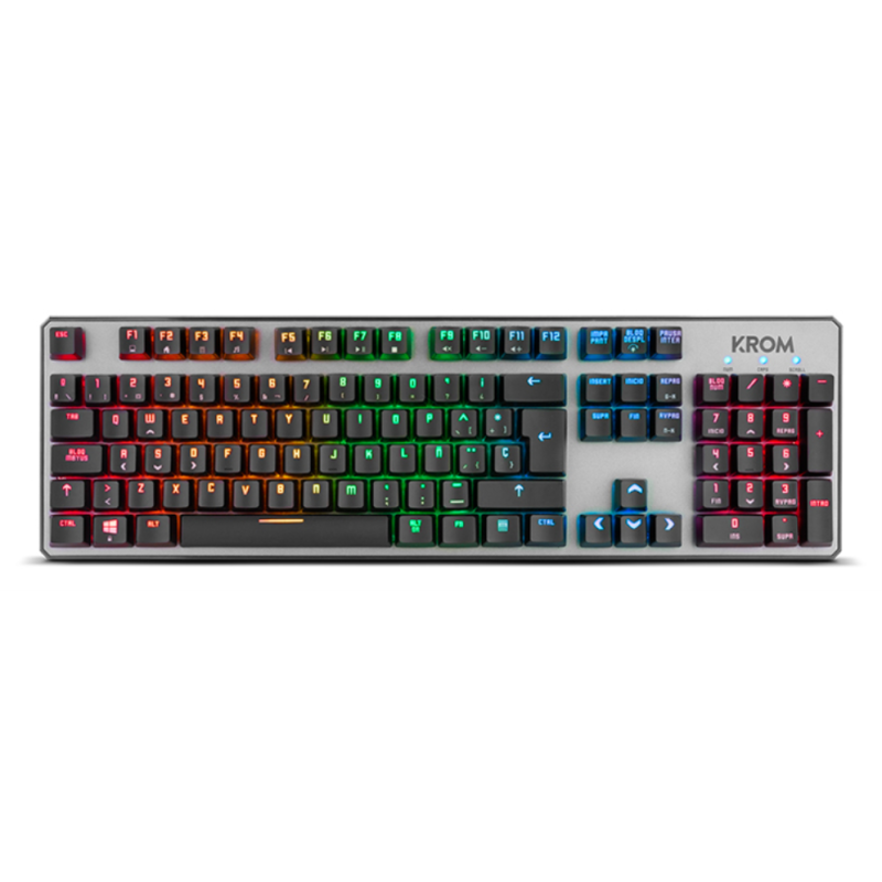 TECLADO GAMING KROM KERNEL USB RETROILUMINADO MECANICO NEGRO