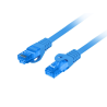CABLE RED LANBERG LATIGUILLO CAT6A S FTP LSZH CCA 3M AZUL FLUKE PASSED